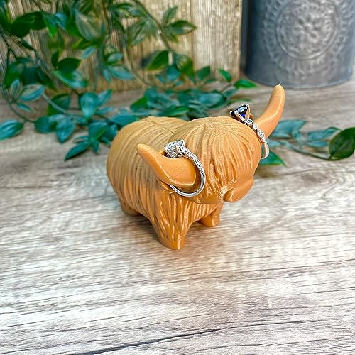 Miniatura 4 de Sands3D Highland Cow Ring holder, Jewelry holder, Jewelry Cone, Engagement Ring, Wedding gift, Bride Gift, Engagement Gift,Cow Gift, Cow Decor