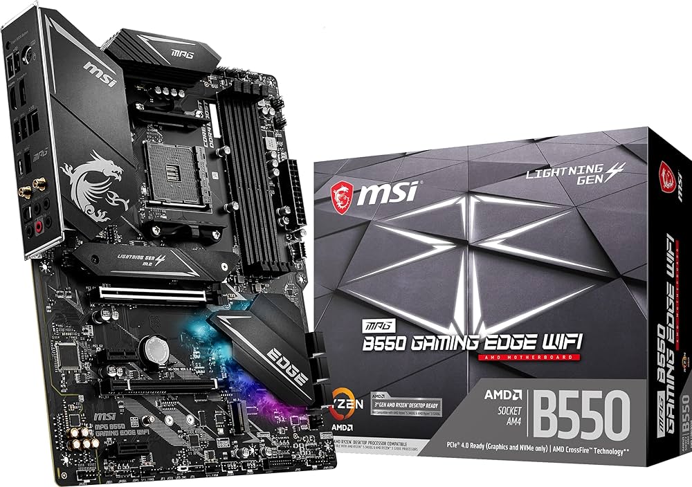 MSI MPG B550 GAMING EDGE WIFI Gaming Motherboard (AMD AM4