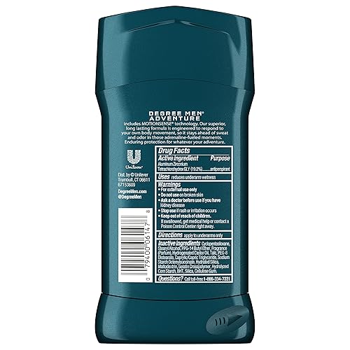 Miniatura 2 de Degree Desodorante antitranspirante en barra Adventure Citrus para hombre, 2.7 onzas