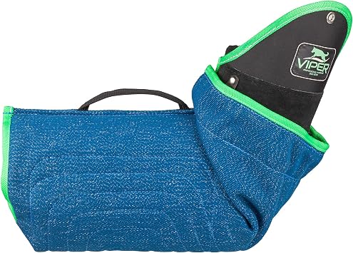 Viper Synthetic Linen Puppy Bite Sleeve for Training Schutzhund Police K9 Tracking Level 3 with Shoulder Guard