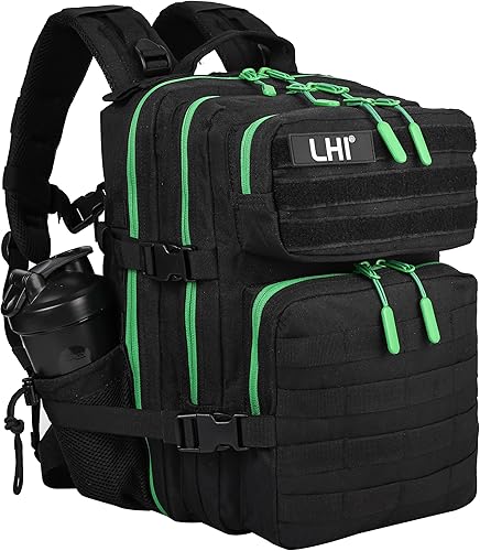 Miniatura 9 de LHI Mochila Militar Táctica para Hombres y Mujeres 25L/35L Mochila de Asalto del Ejército Bolsa Mochila Pequeña con Portabotellas 2.6 35l-rosa