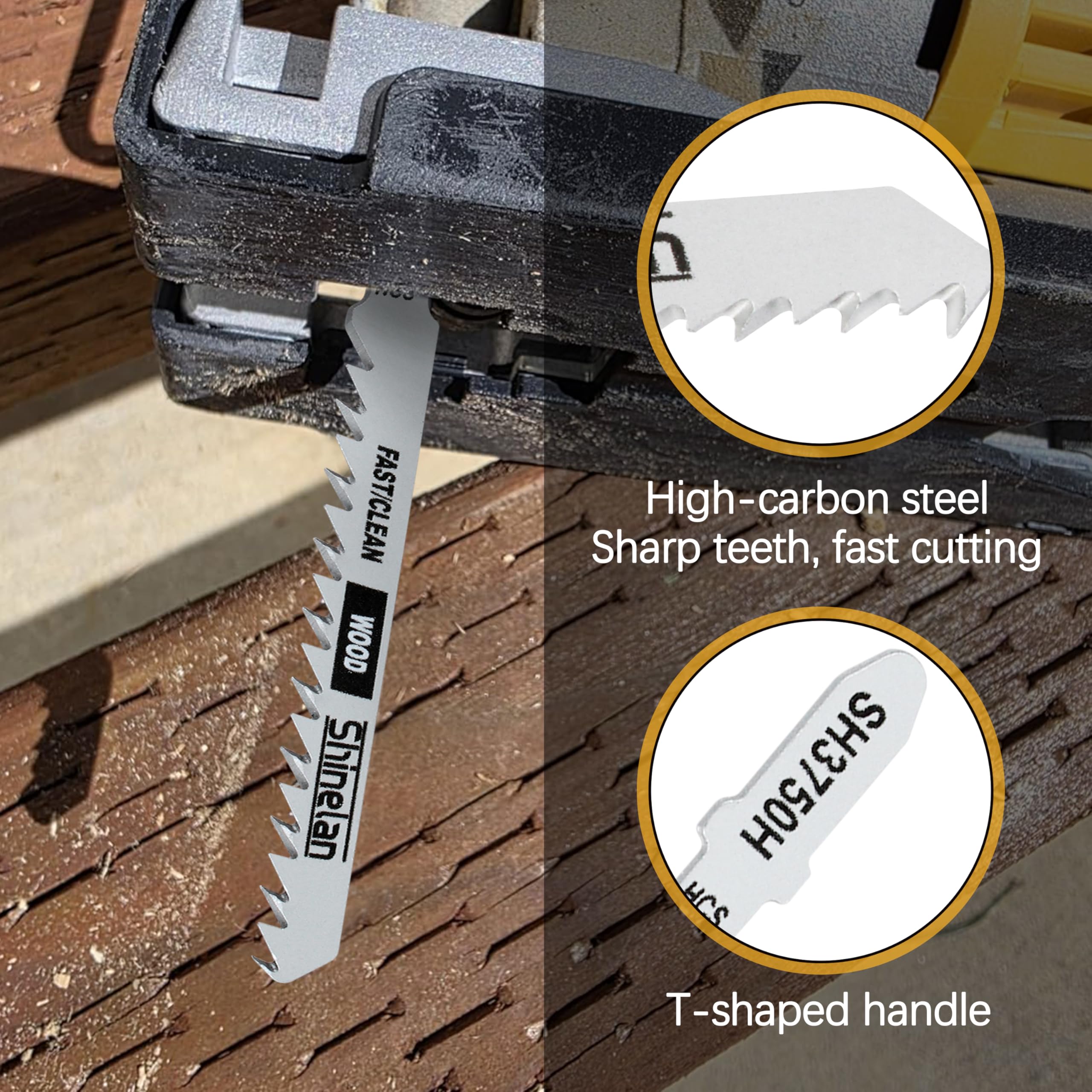 Juego de cuchillas de sierra de calar con mango en T DW3741C para DEWALT sawzall juego de 10 piezas