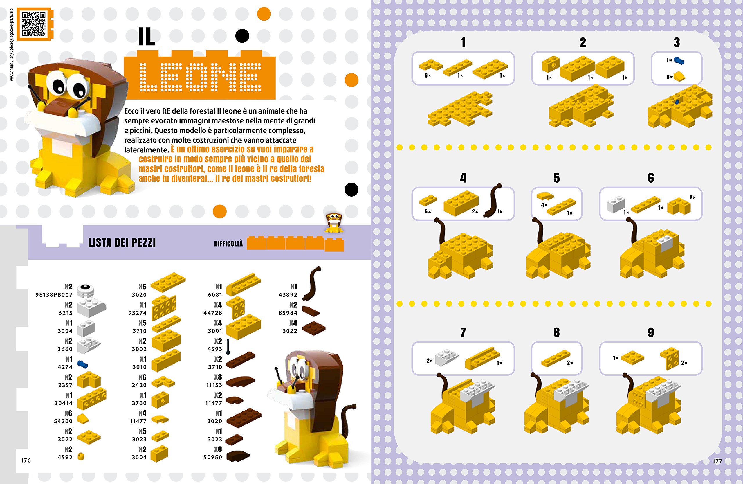 Lo zoo Lego. 50 modelli di animali facili e per bambini. Ediz. a colori