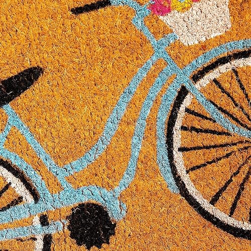 Miniatura 7 de Juvale Felpudo de fibra de coco natural, tapete de bienvenida para bicicleta (30 x 17 pulgadas)