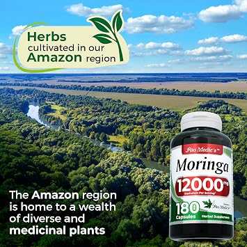 FITO MEDIC'S Lab Moringa Leaf Capsules, Moringa Oleifera Herbal Formula, 300 Capsules