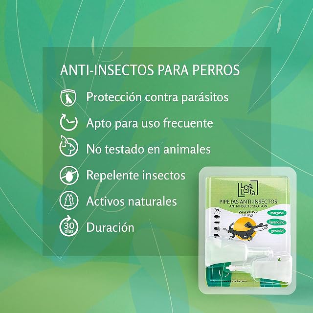 Foto 3 de 6 de LOTI LOTA Pipetas Anti-Insectos para Perros - Pack 2 Blister (4 Pipetas Total)