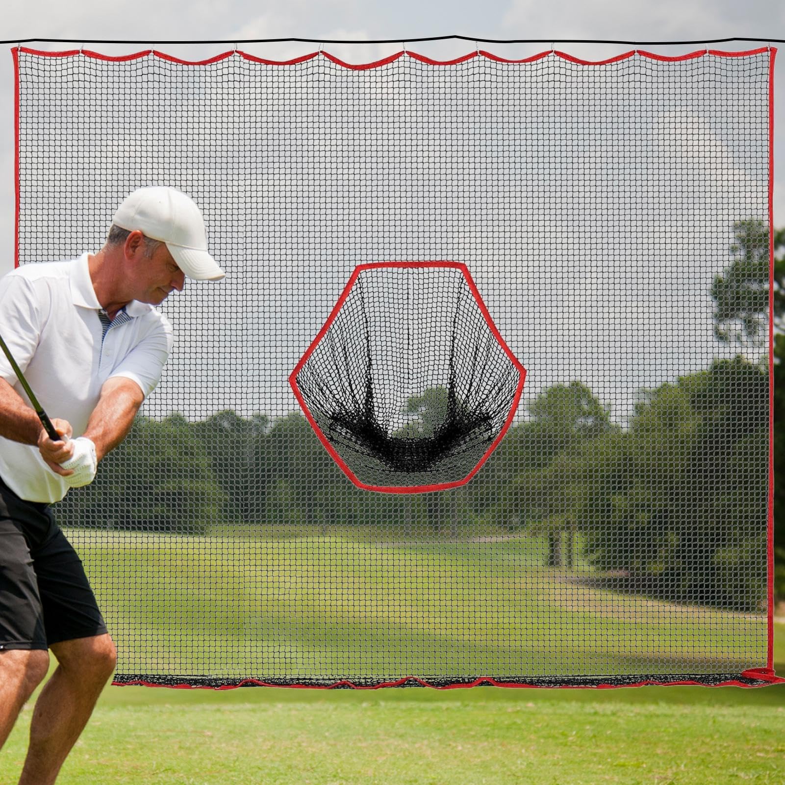 für den Hinterhof, Golfball Net 10x10ft Treffer Netto -Sportnetze