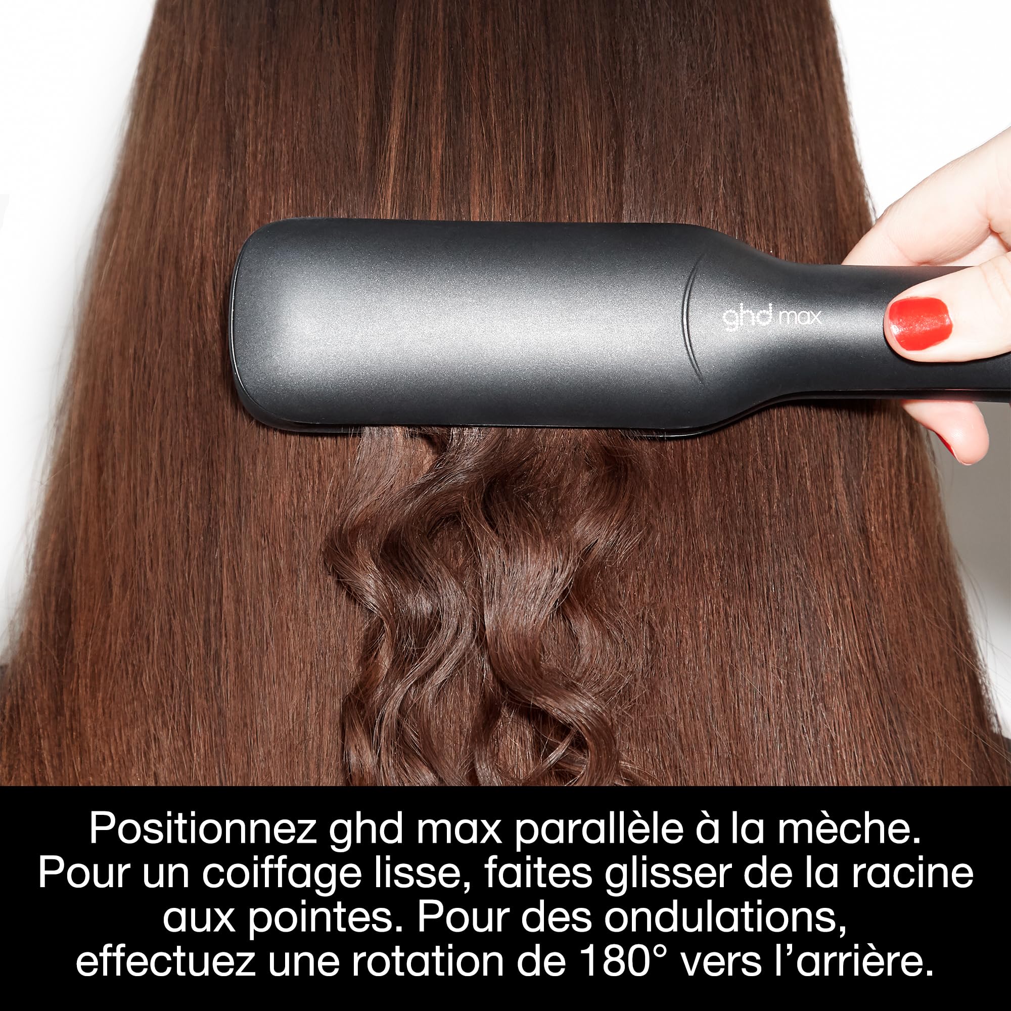ghd Lisseur cheveux max Fer à lisser professionnel Plaques larges Lissage rapide cheveux longs épais bouclés