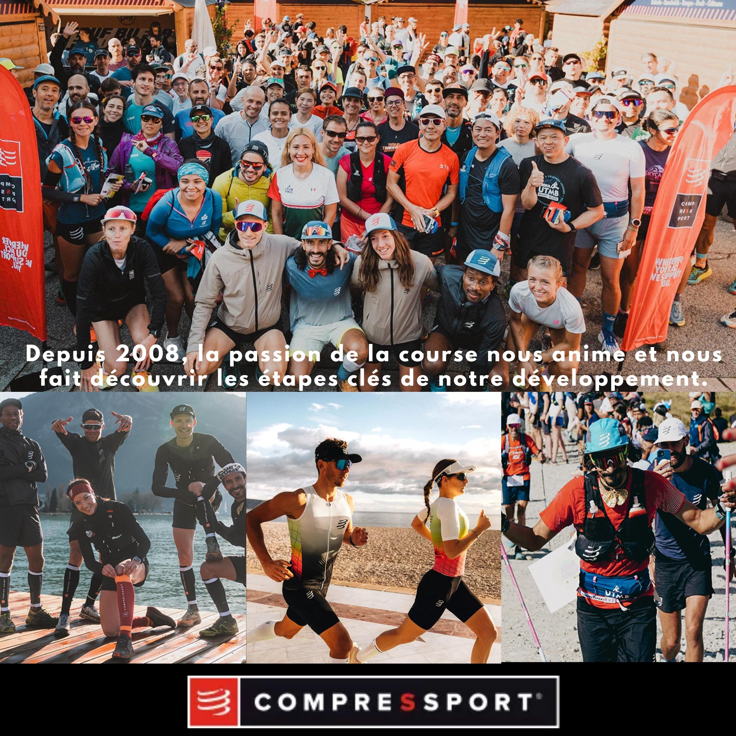Compressport Ceinture Porte-Dossard Race Belt Course à Pied Vélo Ajustable Fonctionnel