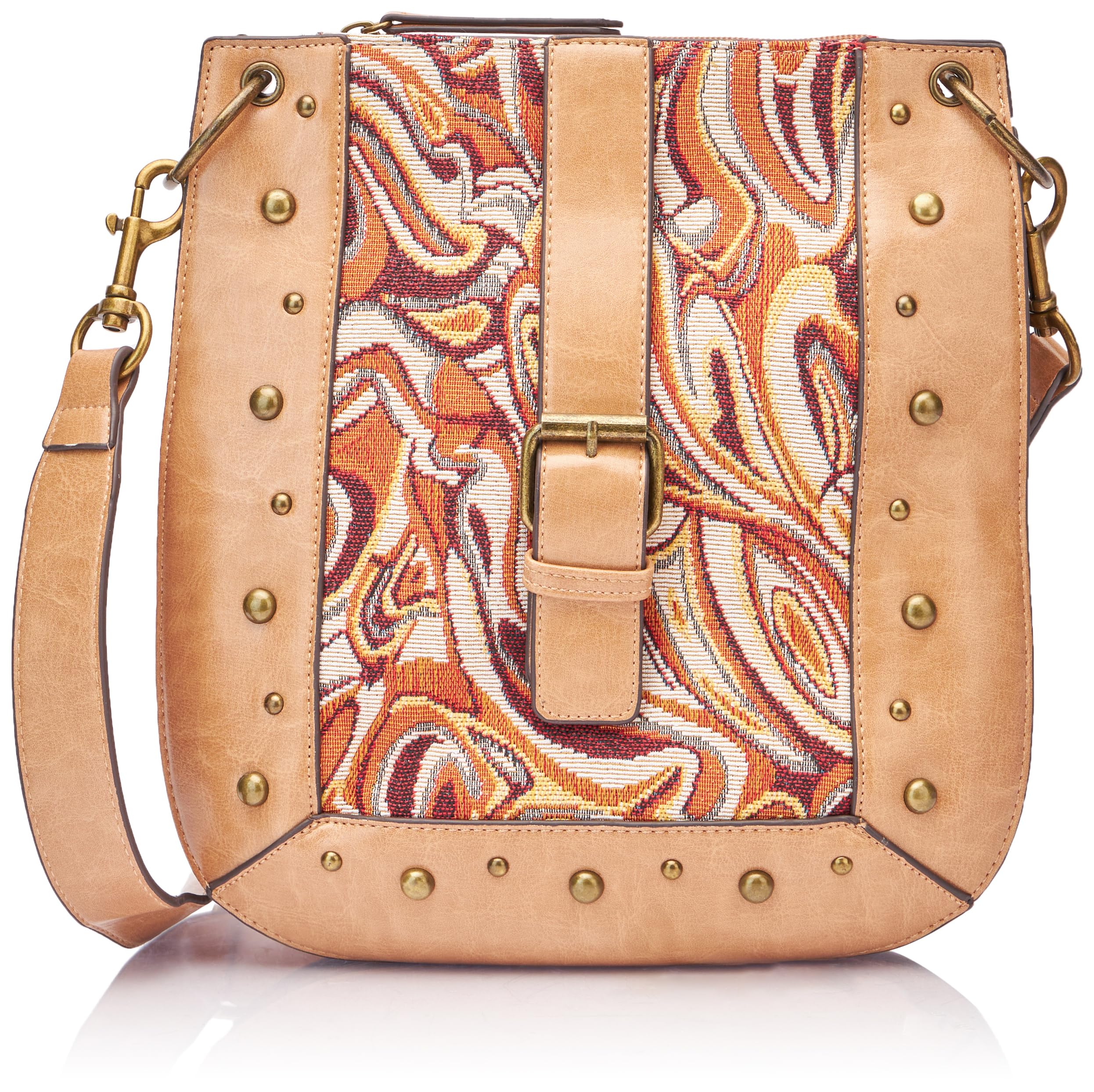 SIDONA Women's Handbag, Beige Multicolour, One Size