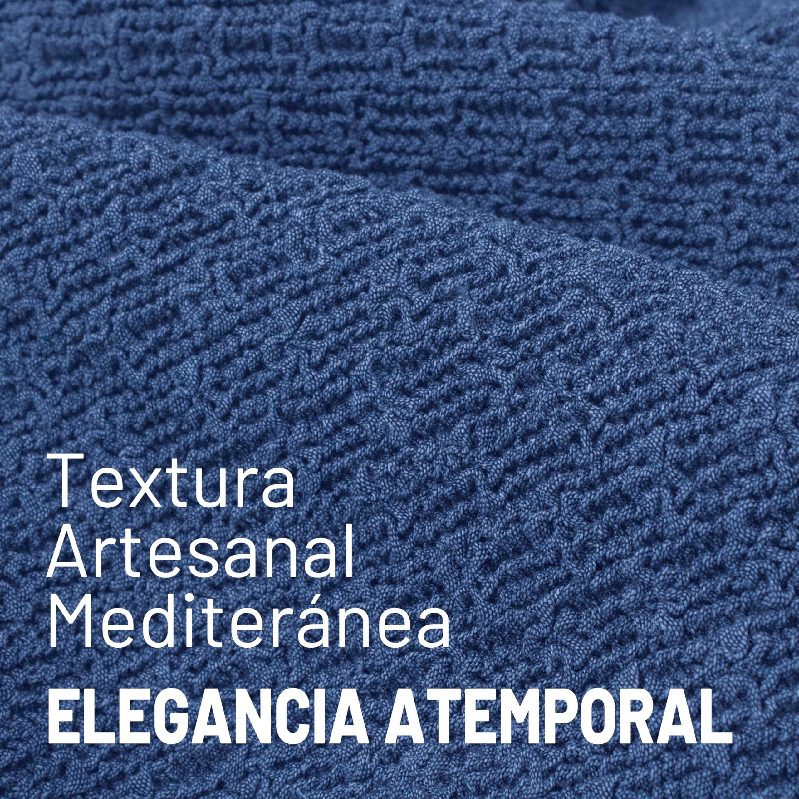 FAVERTI® Funda Sofá Premium 3 Plazas - Funda de Tejido Súper Elástico para Sofás de 180 a 230cm | Modelo BOCAIRENT | Azafata | Funda Sofá Súper Ajustable | Protector Sofá Elegante Tacto Algodón