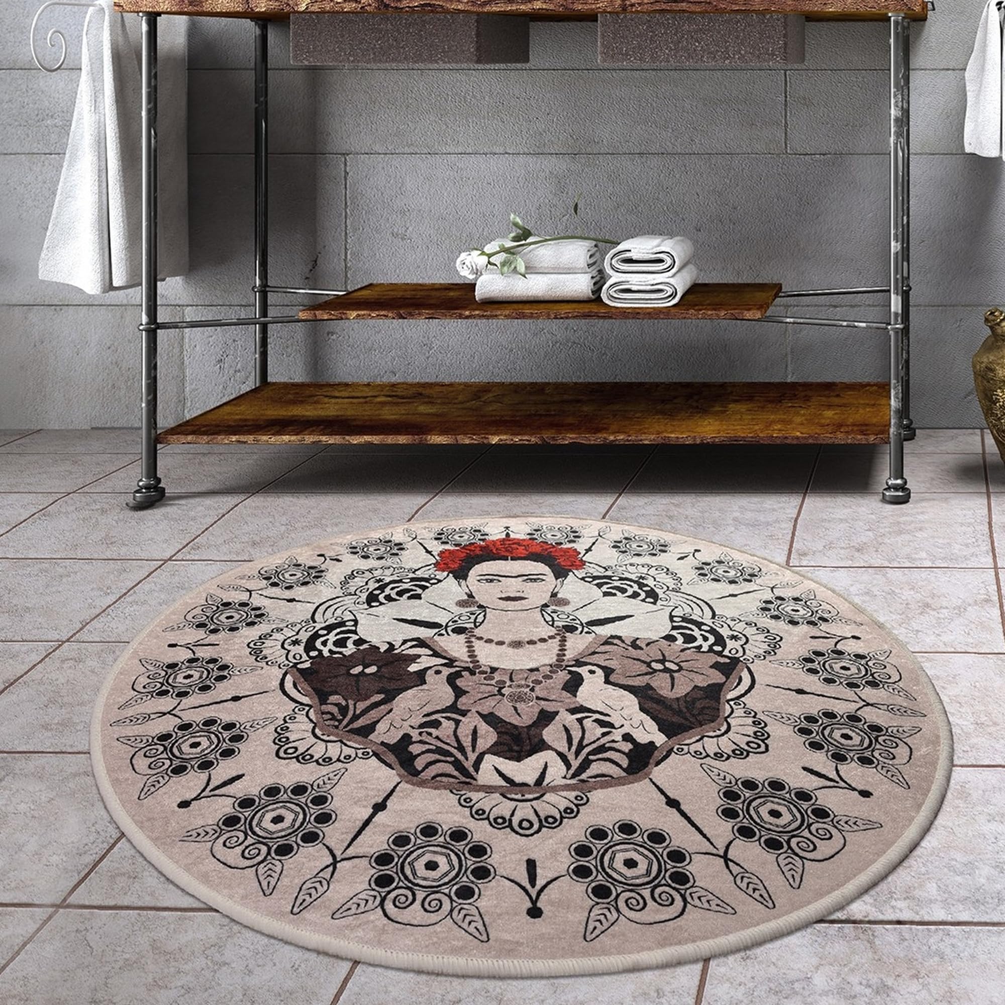 WELL HOME MOBILIARIO & DECORACIÓN Tappeto da bagno Frida Kahlo