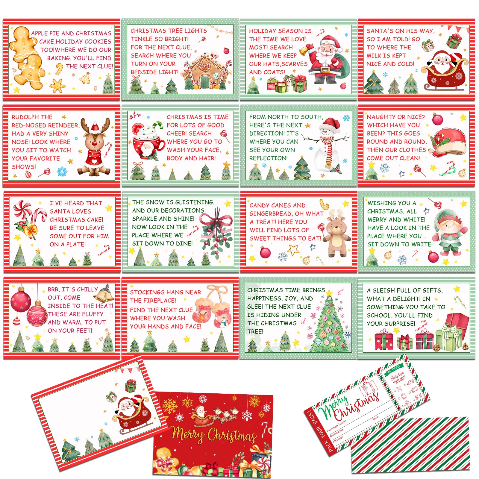 Buy Ulmisfee Christmas Surprise Trip Reveal Scavenger Hunt Boarding