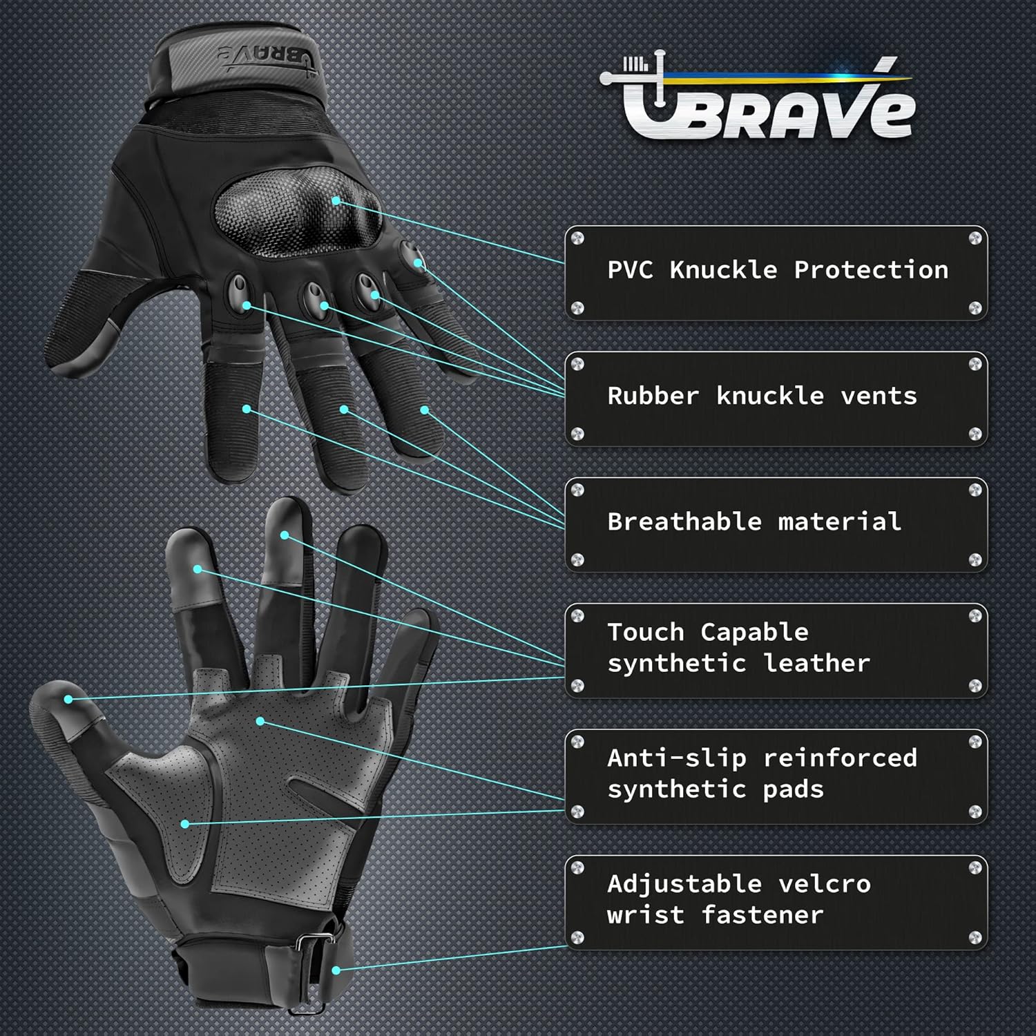 Ubrave Tactical Gloves for Men and Women : Sports & Outdoors