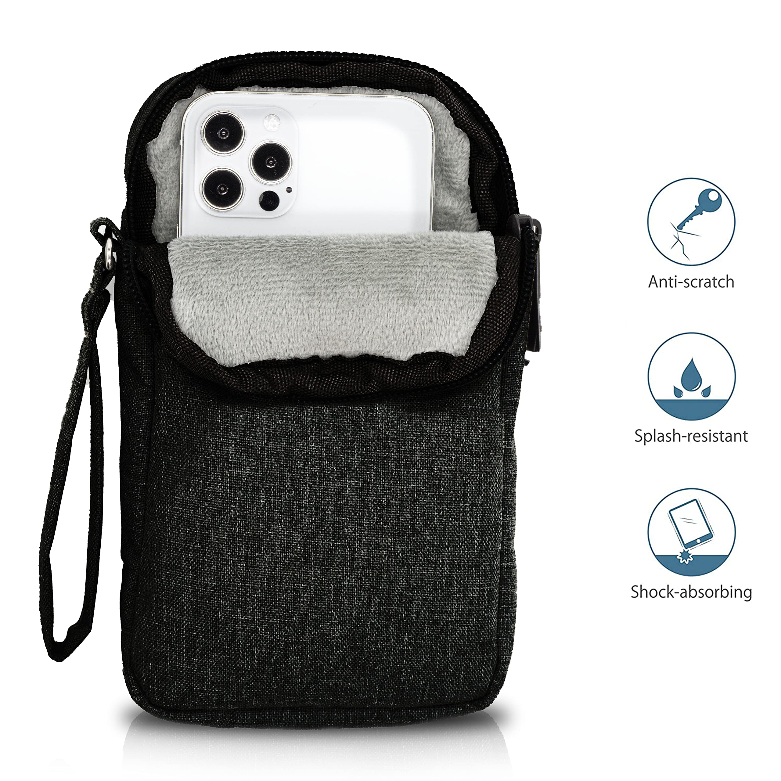 MyGadget Tablet Hülle Bis 6,8 Zoll - Nylon Schutzhülle Mit Zubehörfach Für Kindle & Tolino