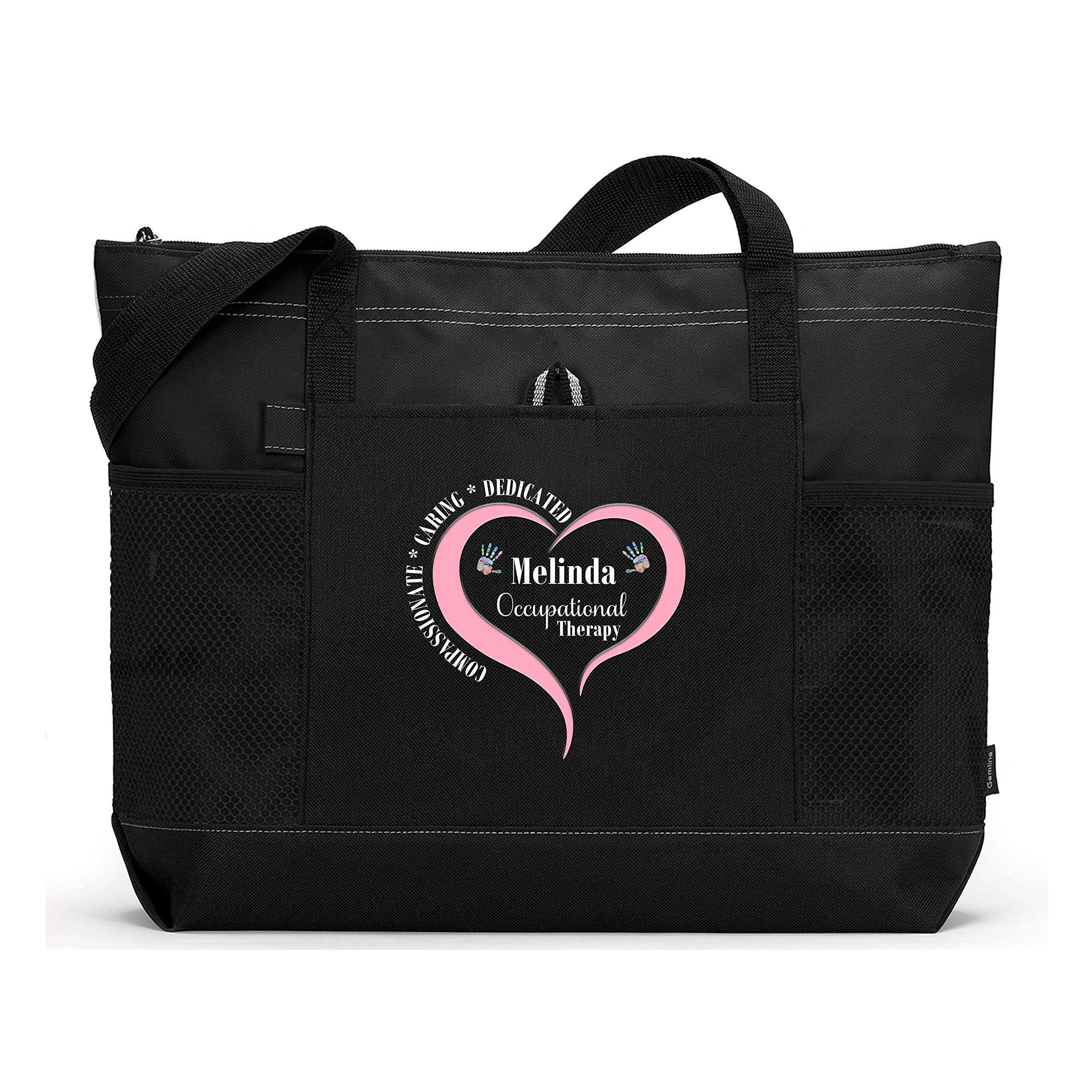 Occupational Therapy Personalized Printed Tote Bag with Mesh Pockets