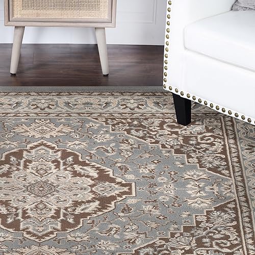 Miniatura 210 de Superior Alfombra de interior, respaldo de yute, alfombras para comedor, cocina, suelos de dormitorio, decoración tradicional del suelo, alfombra