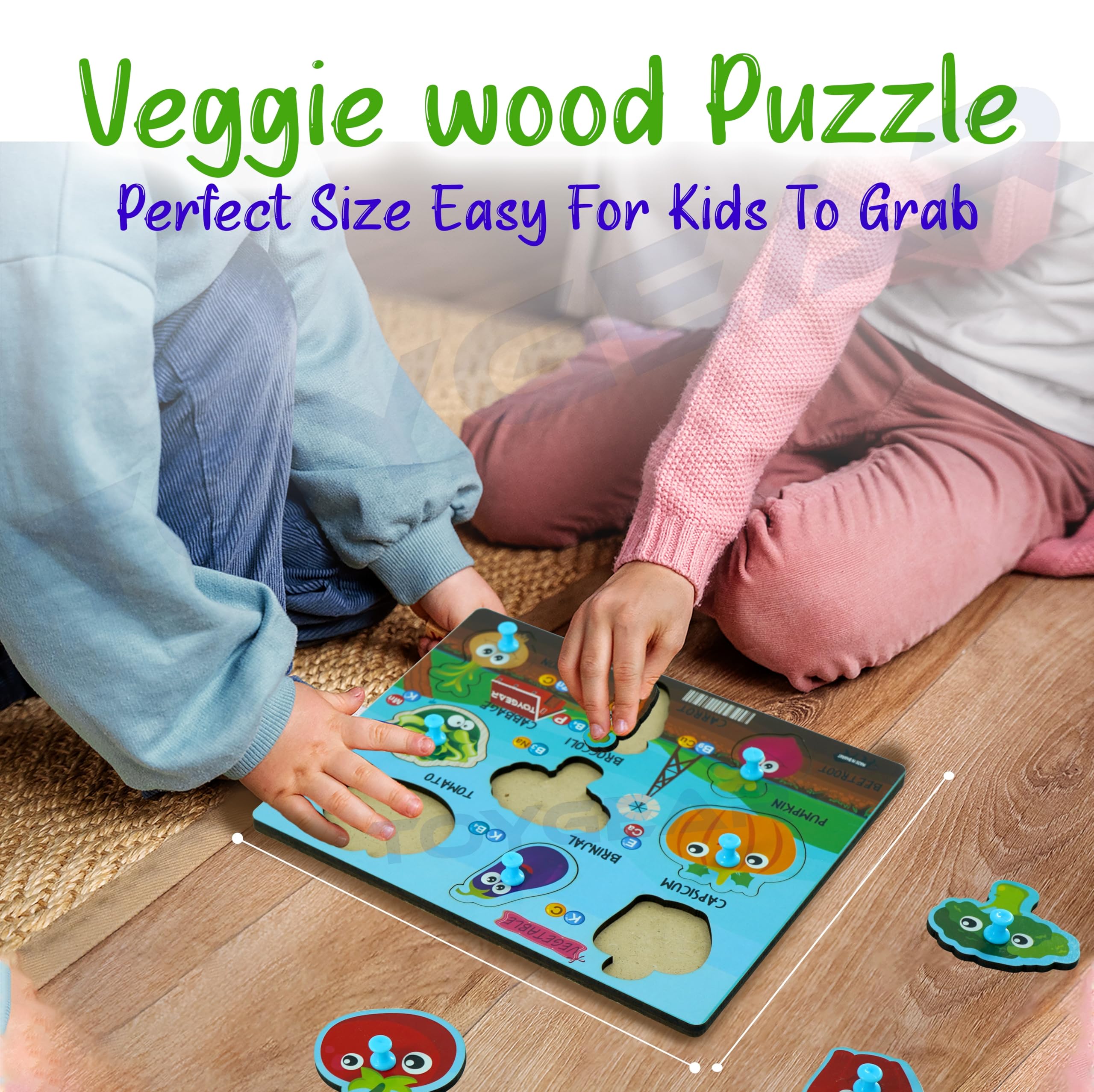 Buy Nizomi Premium Vegetable Wooden Toy Set for 2+ Years Kids