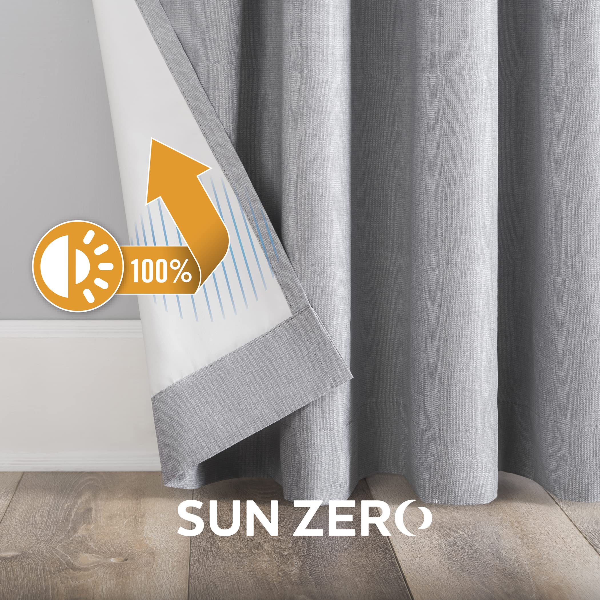 Sun Zero コロンビア(Columbia) 1級遮光 遮光カーテン グレー Amazon｜Sun Zero コロンビア(Columbia) 1級遮光 遮光カーテン グレー