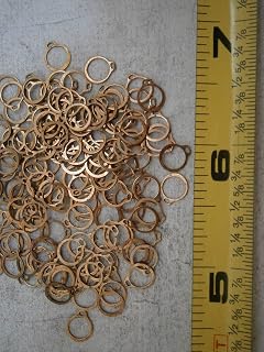 New Pack of 5100-21-C Retaining Rings External for .219" Shaft Copper Lot of 25#4594 Multi-Purpose Comprehensive Hardware Fastener Assortment Kit WnyNEH05223