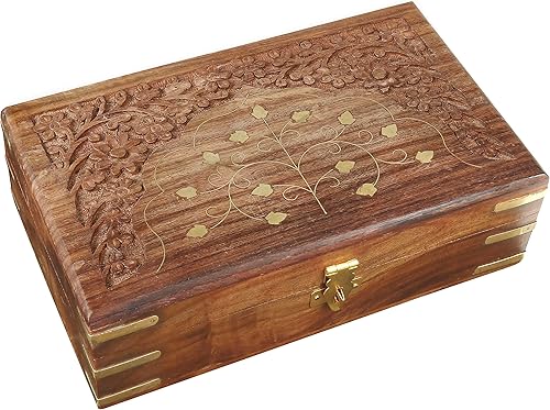 Caja de recuerdos - Caja de memoria para recuerdo - Caja de madera - Caja decorativa - Caja de madera con tapa - Caja de cristal para guardar