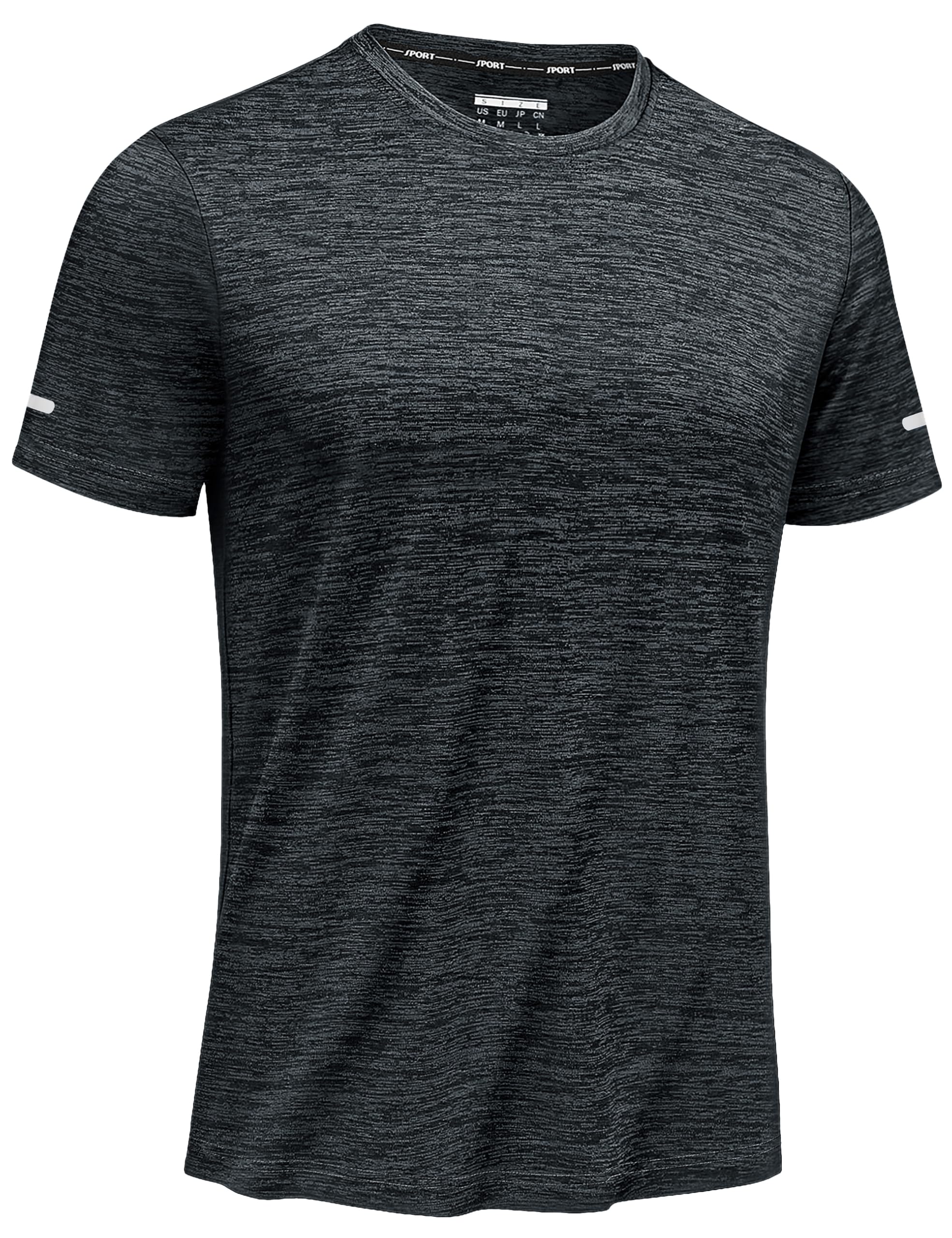 TACVASEN Sports T-shirts Men's Short-Sleeved Functional Shirt Mottled Running Shirt-image-12