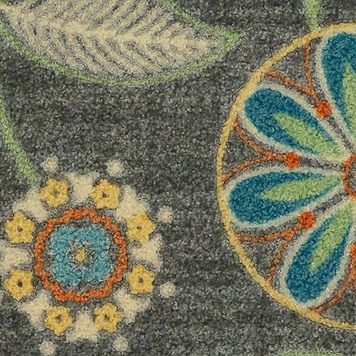 Miniatura 7 de Alfombras de área con diseño floral Maples Rugs Reggie para sala de estar y dormitorio (fabricado en Estados Unidos), multicolor, 5 x 7