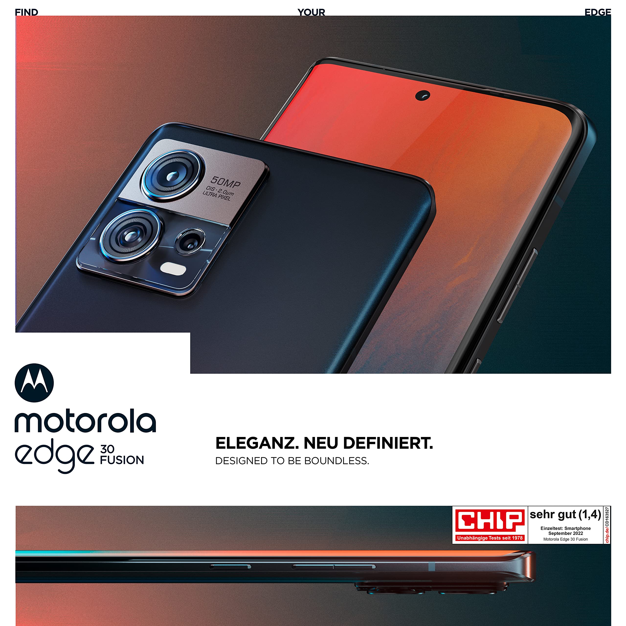 Mobility Moto Edge30 Fusion Smartphone - Cosmic Grey - Dettaglio