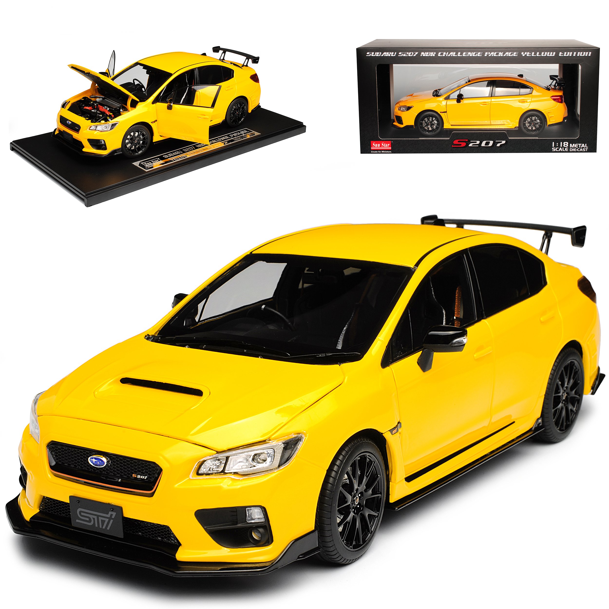 Sun Star S207 イエローエディション 1:18 Amazon | サンスター 1/18 スバル WRX Sti S207 NBR チャレンジ