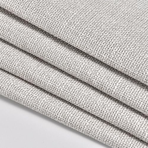 Miniatura 4 de DUHOME Silla de comedor tapizada con ruedas, sillas de comedor modernas de lino con ruedas para comedor, dormitorio, sala de lectura, sala de estar