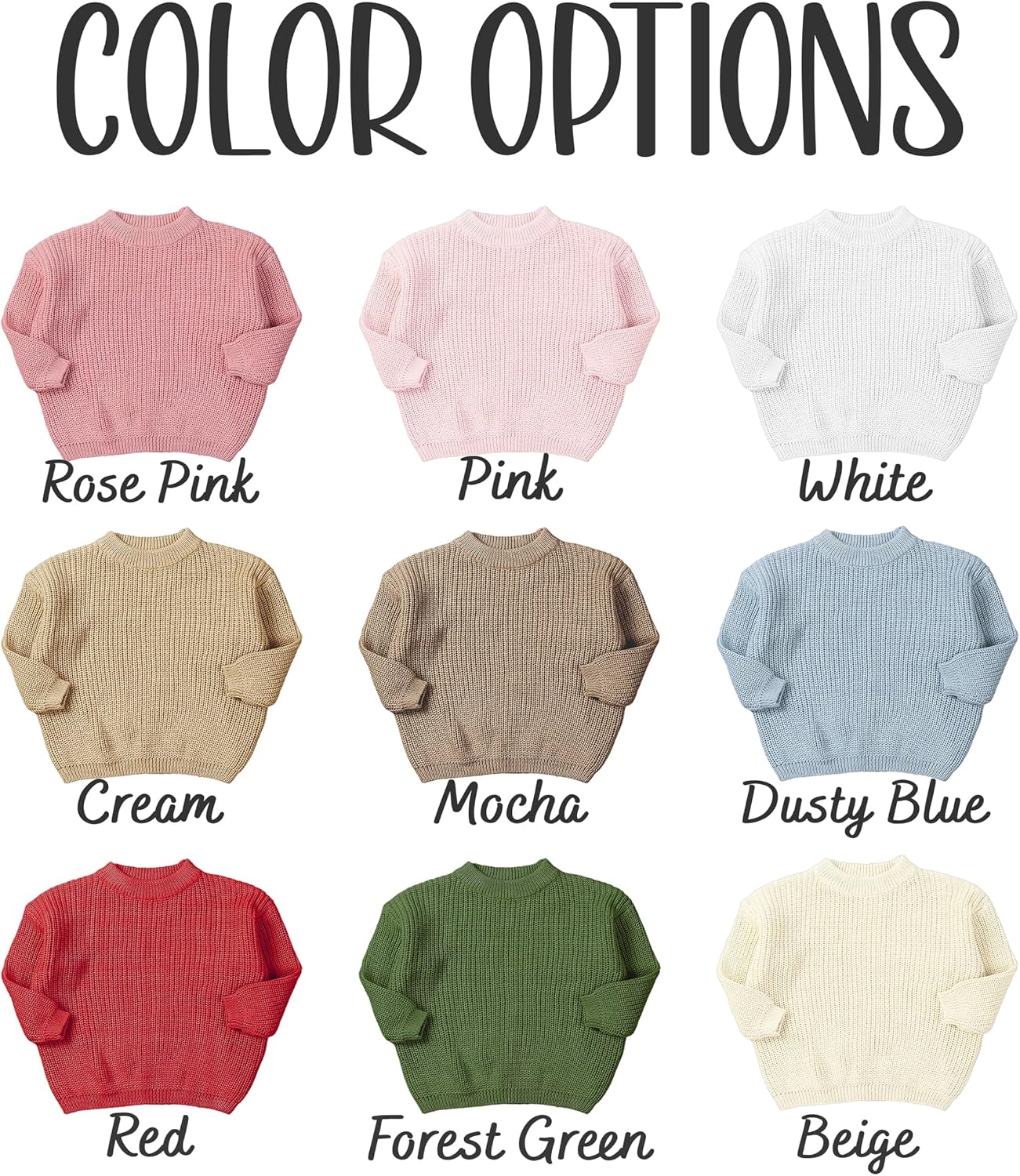 DILYPOD Personalized Baby Sweater, Custom Baby Name Sweater with Hand Embroidery & Monogram for Newborn 0–24 Months & Toddler 2T–5T, Infant Pullover, Babies Gift for Boy & Girl Christmas Babyshower - Image 5