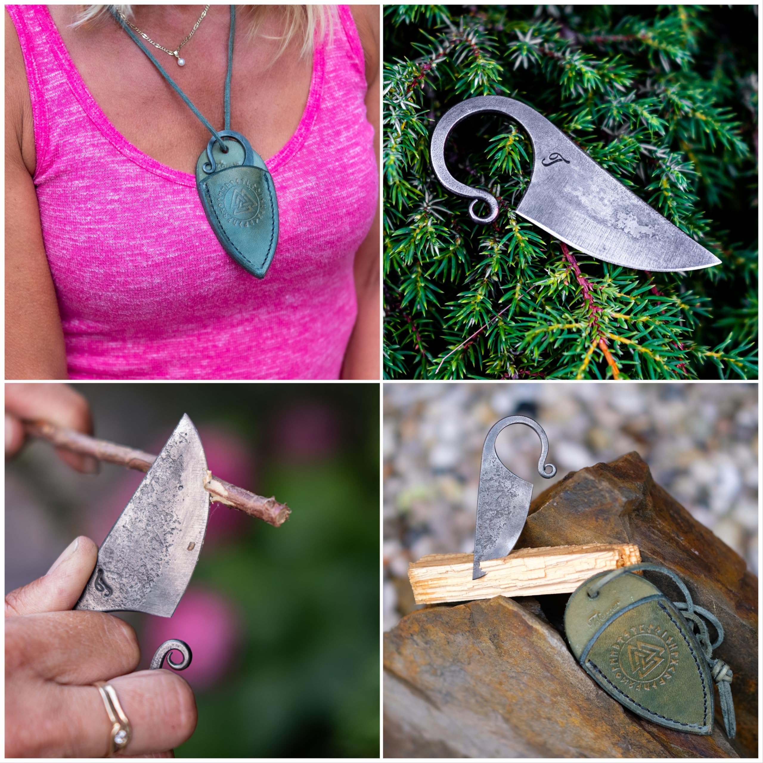 TOFERNER Original Gift, Beautiful Product - Celtic Pocket Knife, Hand Forged Knife.Hardened Blade, Vintage, Art Collection, Antiquity, Great.Beautiful Product.