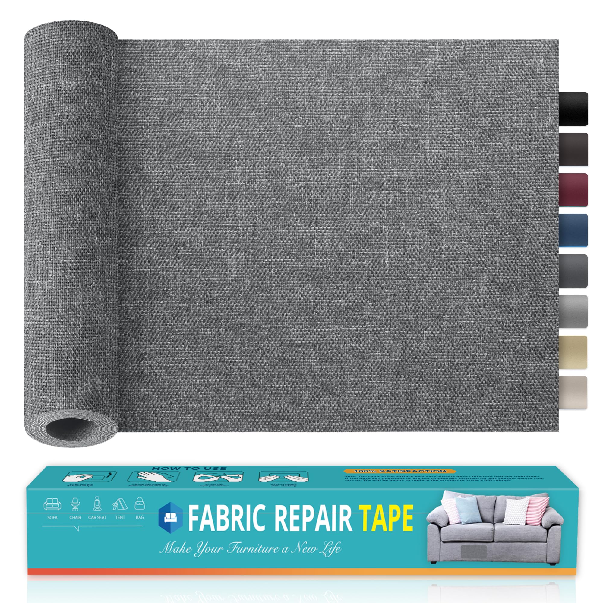 Fabric Repair Tape, 39x200cm Self-Adhesive Linen Repair Tape Patch Kit