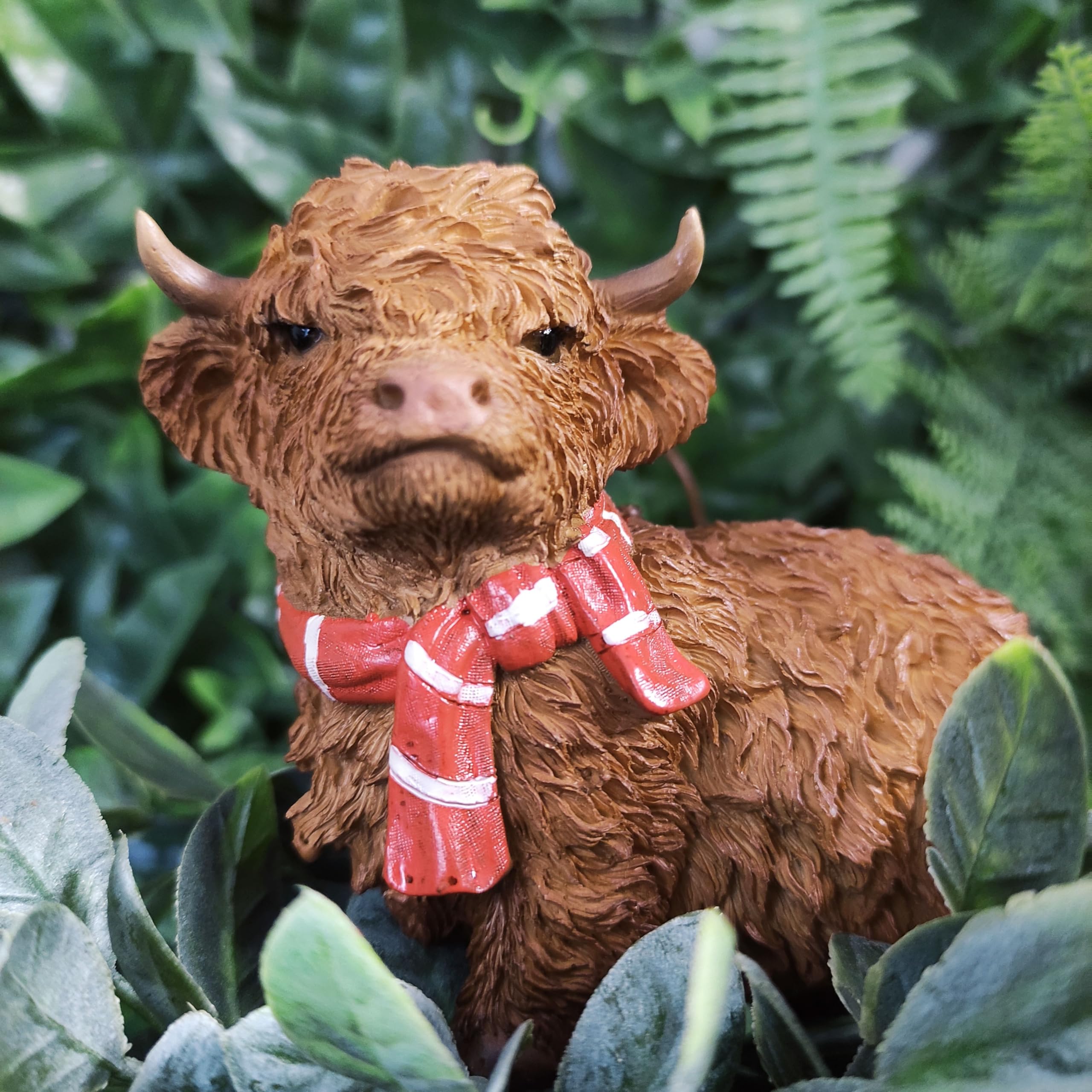 Vivid Arts - Highland Cow with Red Scarf - Plant Pal, Multicolor - Image 4