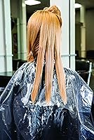 Vista 3 de FRAMAR Capas desechables para cortar el cabello, protege a los clientes, capas y sillas desechables para peluquería, capa de tinte para el cabello