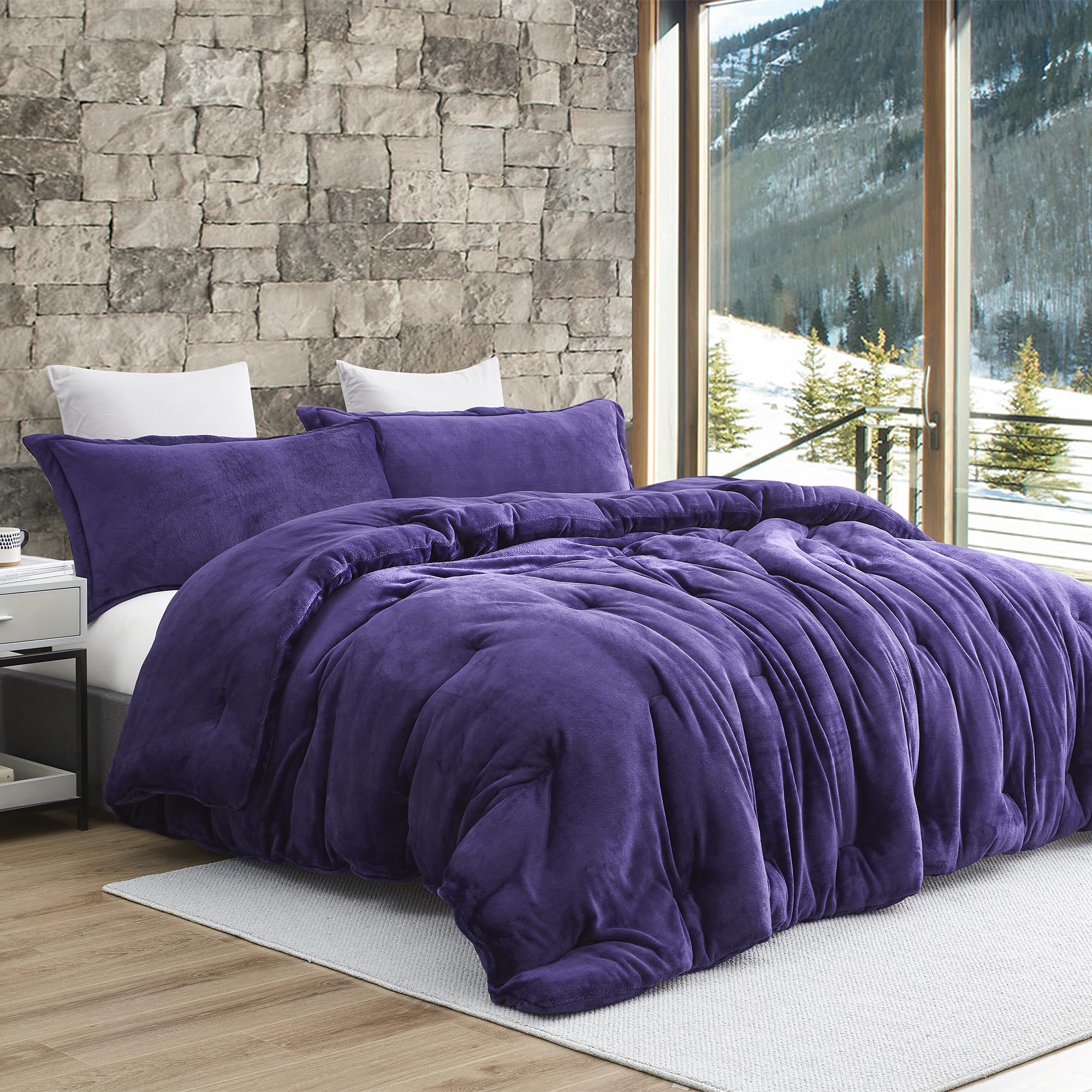 Byourbed Thicker Than Thick - Coma Inducer® King Comforter Set - Standard Plush Filling - Parachute Purple