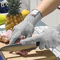 Vista 3 de DEYAN Guantes resistentes a cortes, protección de nivel 5, guantes de corte de seguridad, guantes de corte de cocina para chef, cortados de ostras