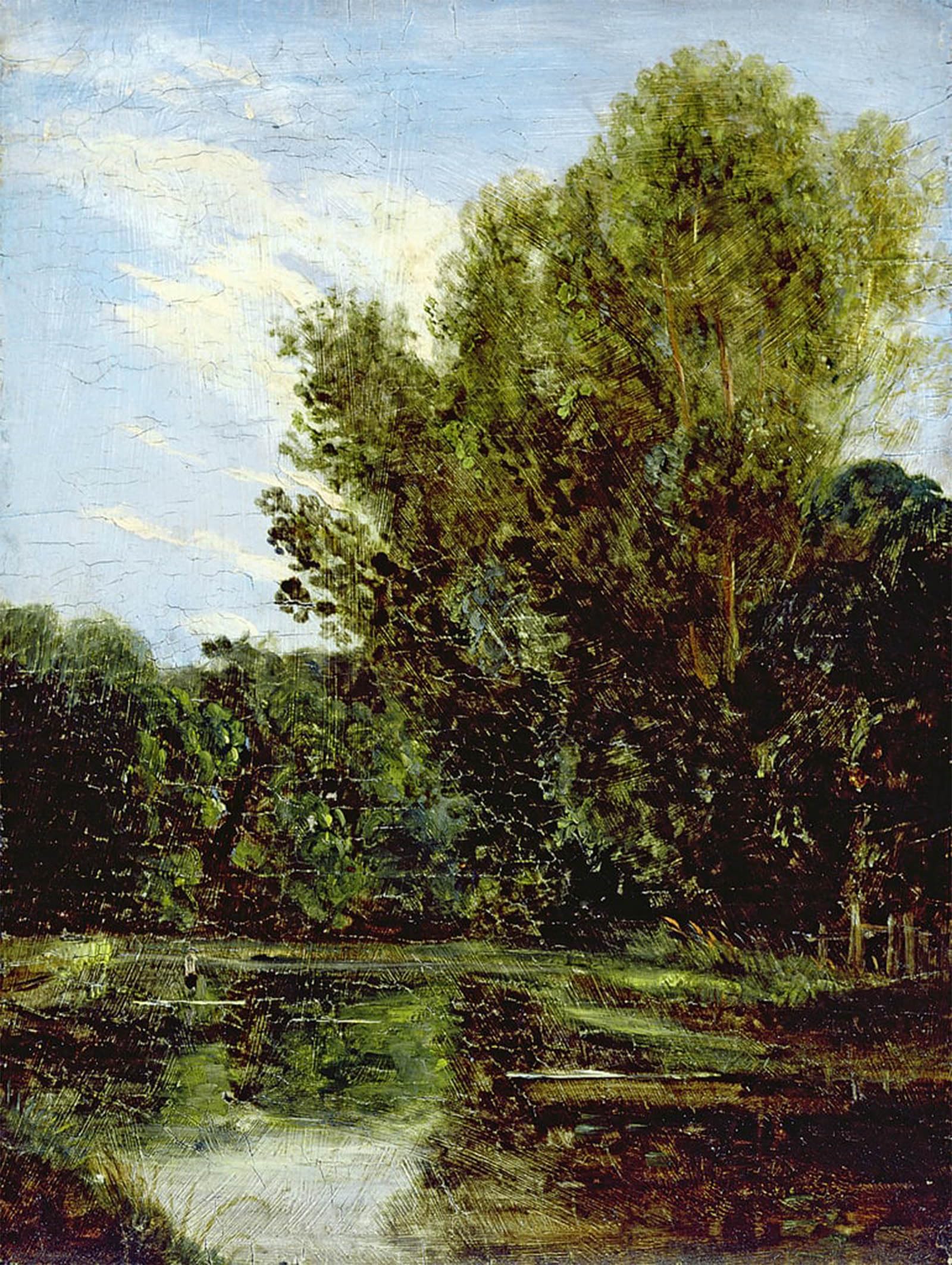 ARTXLXXBN Famous Prints Artwork Pictures Poster Painting Art Corner of Hampstead Ponds by John Constable Artwork Landscape Pictures for Home Decor 60x90cm