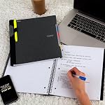 Five Star Advance Spiral Notebook-standard Size, 5 Sujet, Collège Règle, 8.5 x 11 Taille de la feuille de pouce, noir (73144)