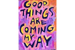 Good Things are Coming My Way - Motivational Wall Art Decor for Home and Office