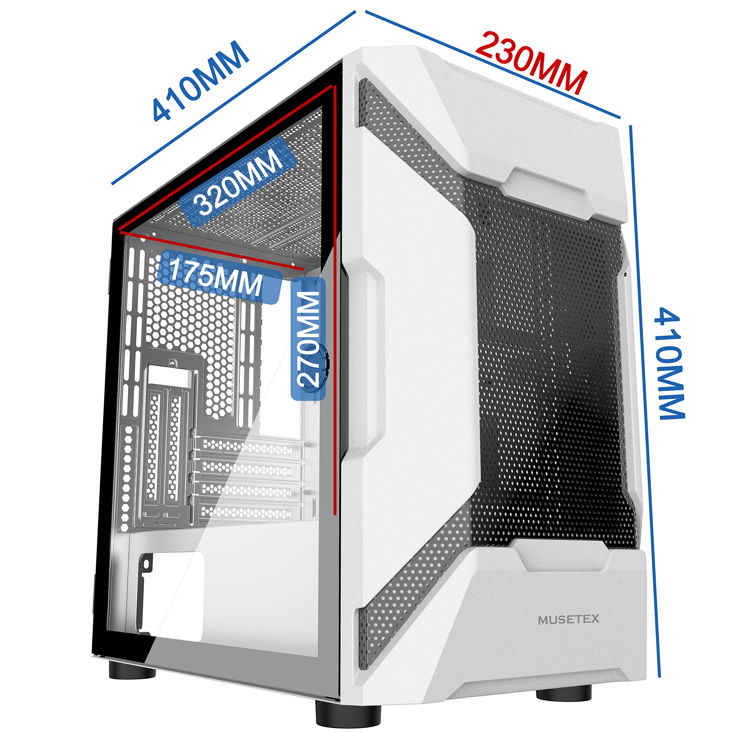 Musetex mk7 computer case its micro atx