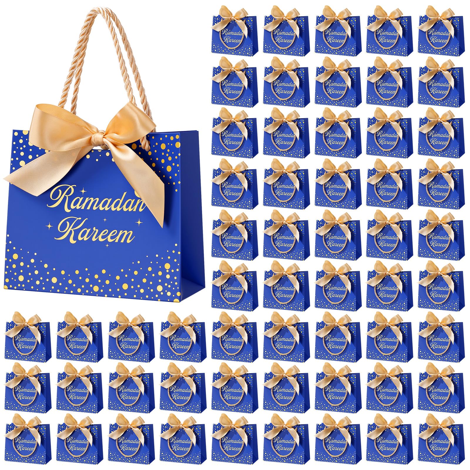 Bolsas de regalo de Ramadán Mubarak para compartir dulces y dátiles en cenas de Iftar 7