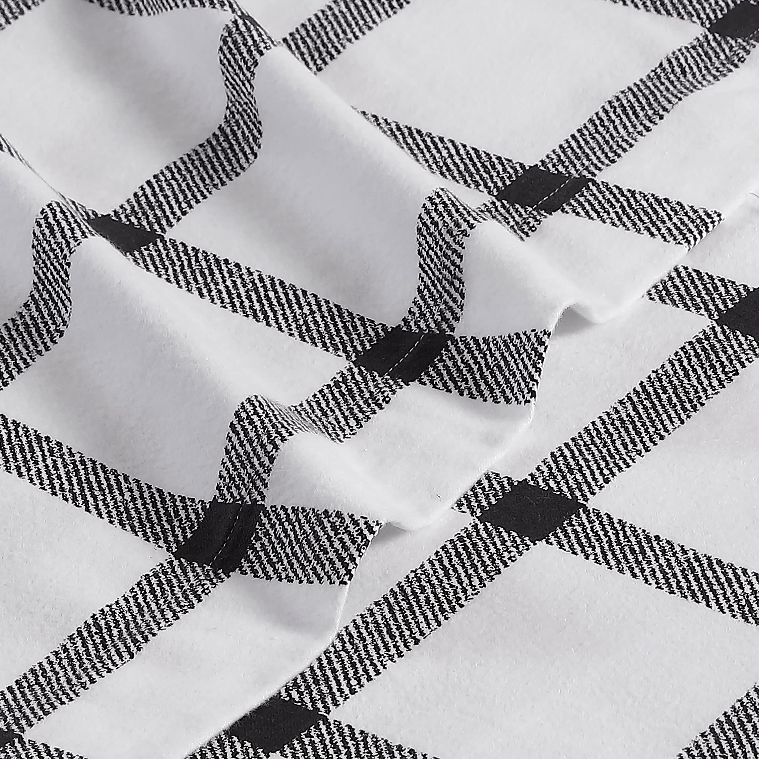 Eddie Bauer - Set di biancheria da letto in flanella di cotone, spazzolato per una maggiore morbidezza, accogliente decorazione per la casa (Bunkhouse Plaid, Queen)