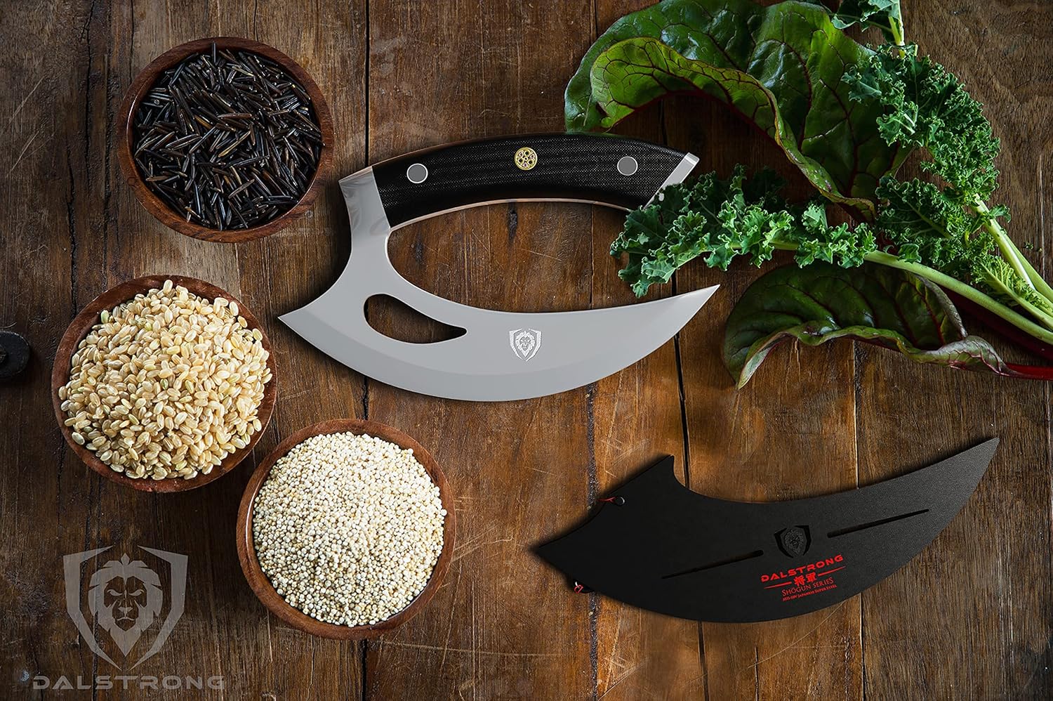 Dalstrong Ulu Knife - 6.5 inch - Rocking, Mincing, Slicing Meat & Herb Knife - Shogun Series Elite - Japanese AUS-10V Super Steel Kitchen Knife - Black G10 Handle - w/Sheath - Image 7