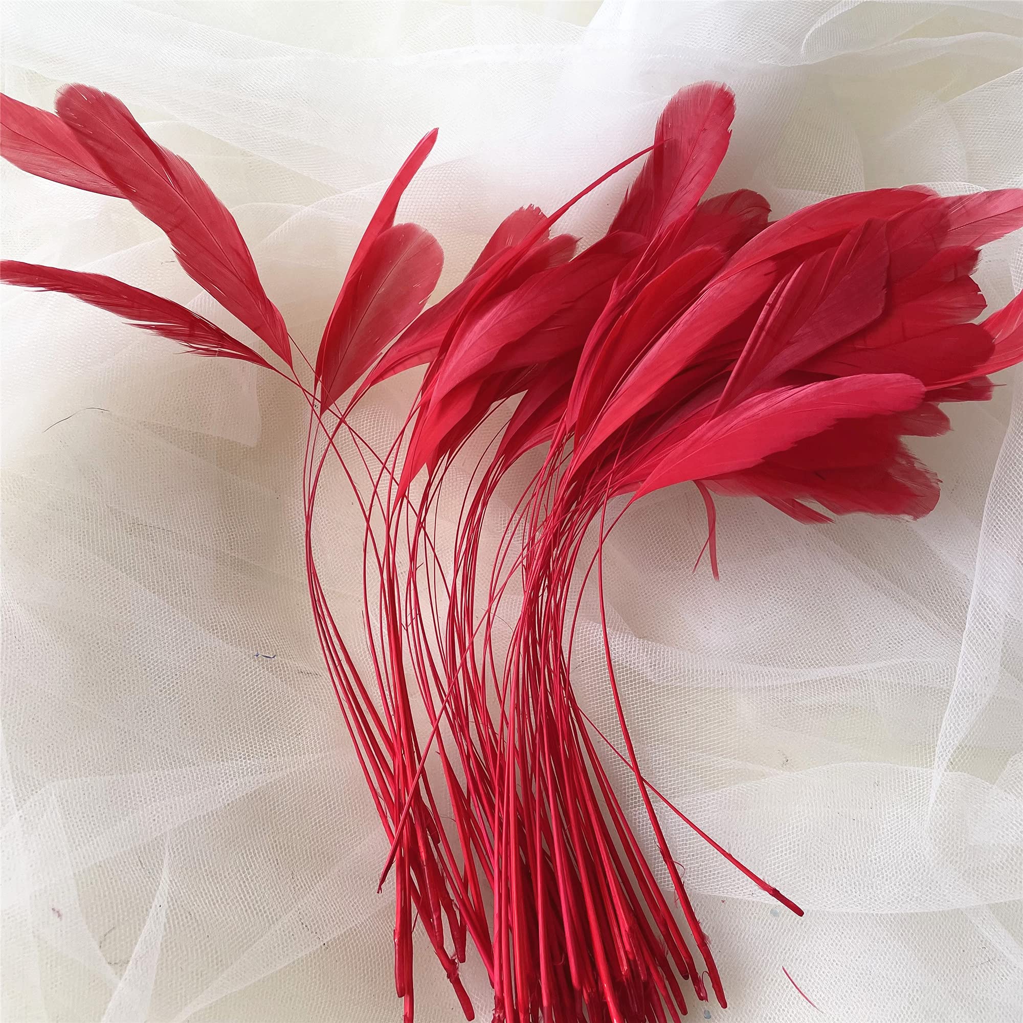 Ventaglio Di Piume Di Struzzo Tinte 14-16 Cm - 32 Piume Per Millinery E Decorazioni Fai Da Te