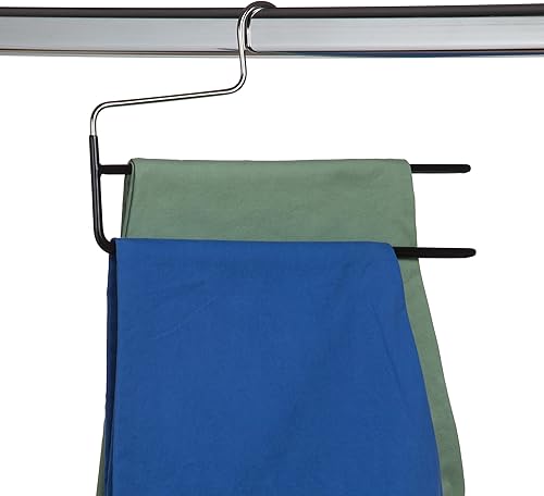 Miniatura 2 de Mawa by Reston Lloyd Trouser Series - Percha antideslizante con doble barra para pantalones, estilo KH2, negro