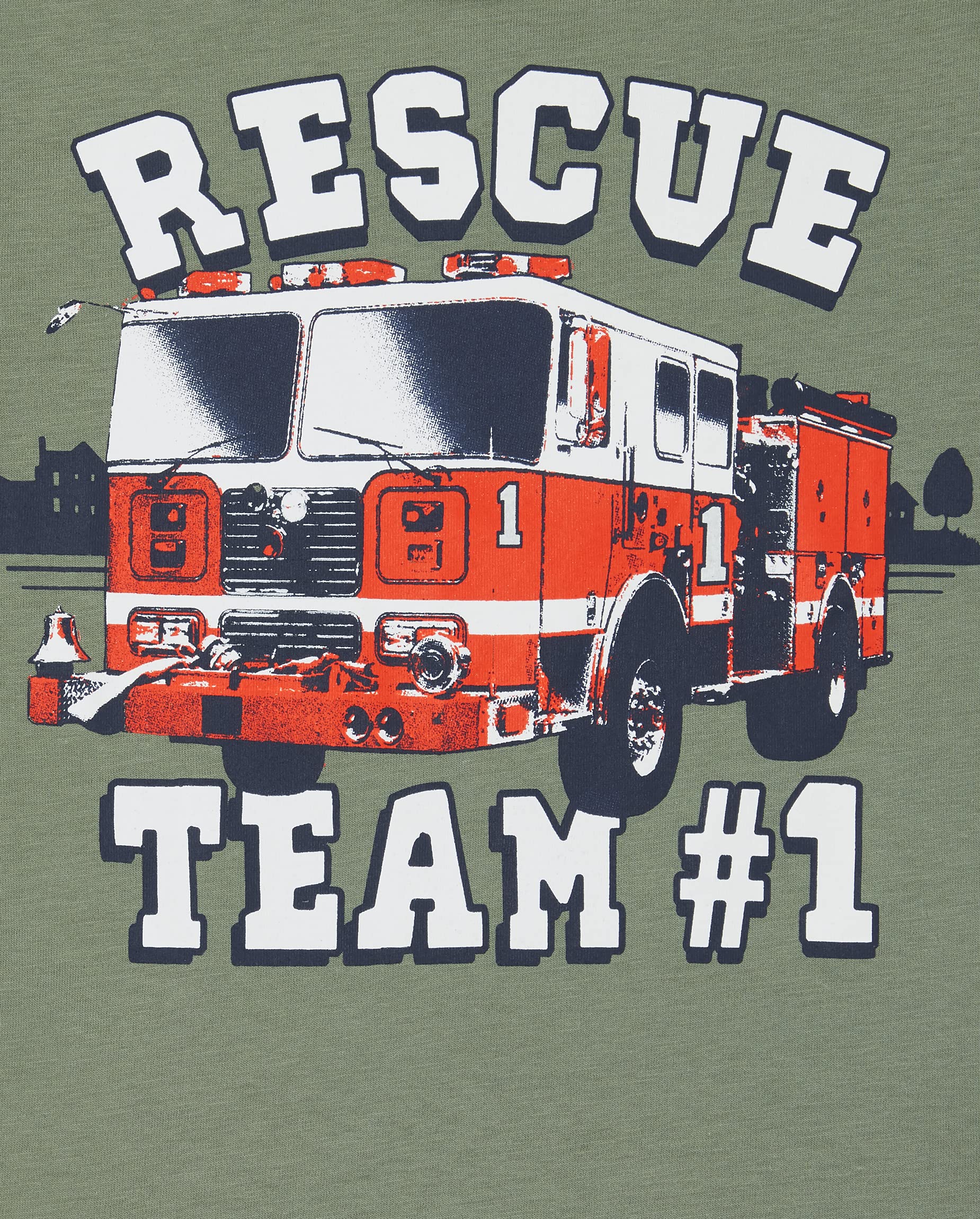 The Children's Place Baby Boys and Toddler Vehicle Long Sleeve Graphic, wielopakowa koszulka, Police Racer/Recuse/Helikopter, 3-pak, 4 lata, Police Racer/Recuse/Helikopter, zestaw 3 szt, 4 lat