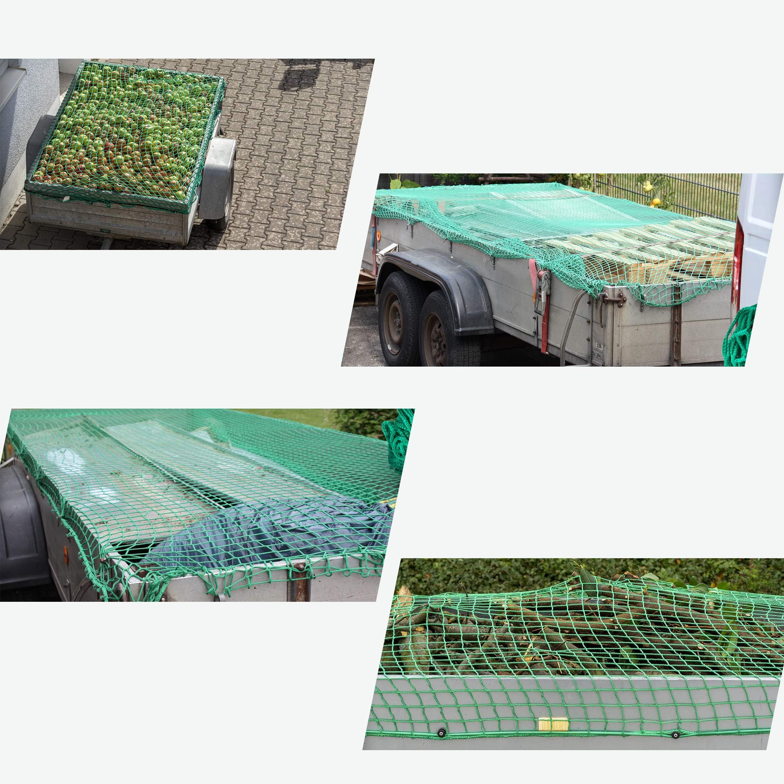 WANGCL Rete per rimorchio da 2,2 x 3 m con Rete di Fissaggio del carico in Gomma Elastica per Accessori per rimorchi per Auto