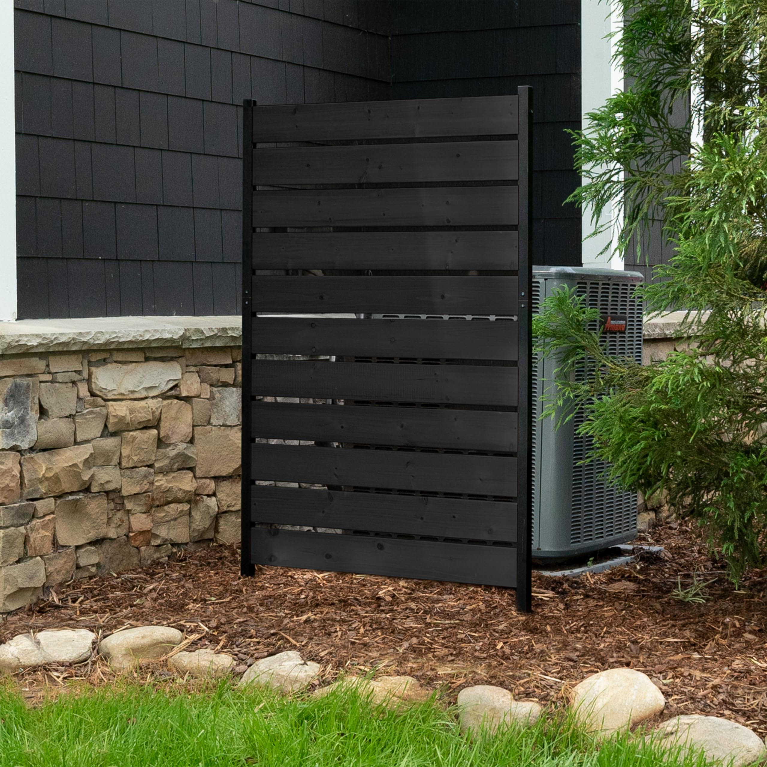 Enclo Concord Charcoal Wood Privacy Screen