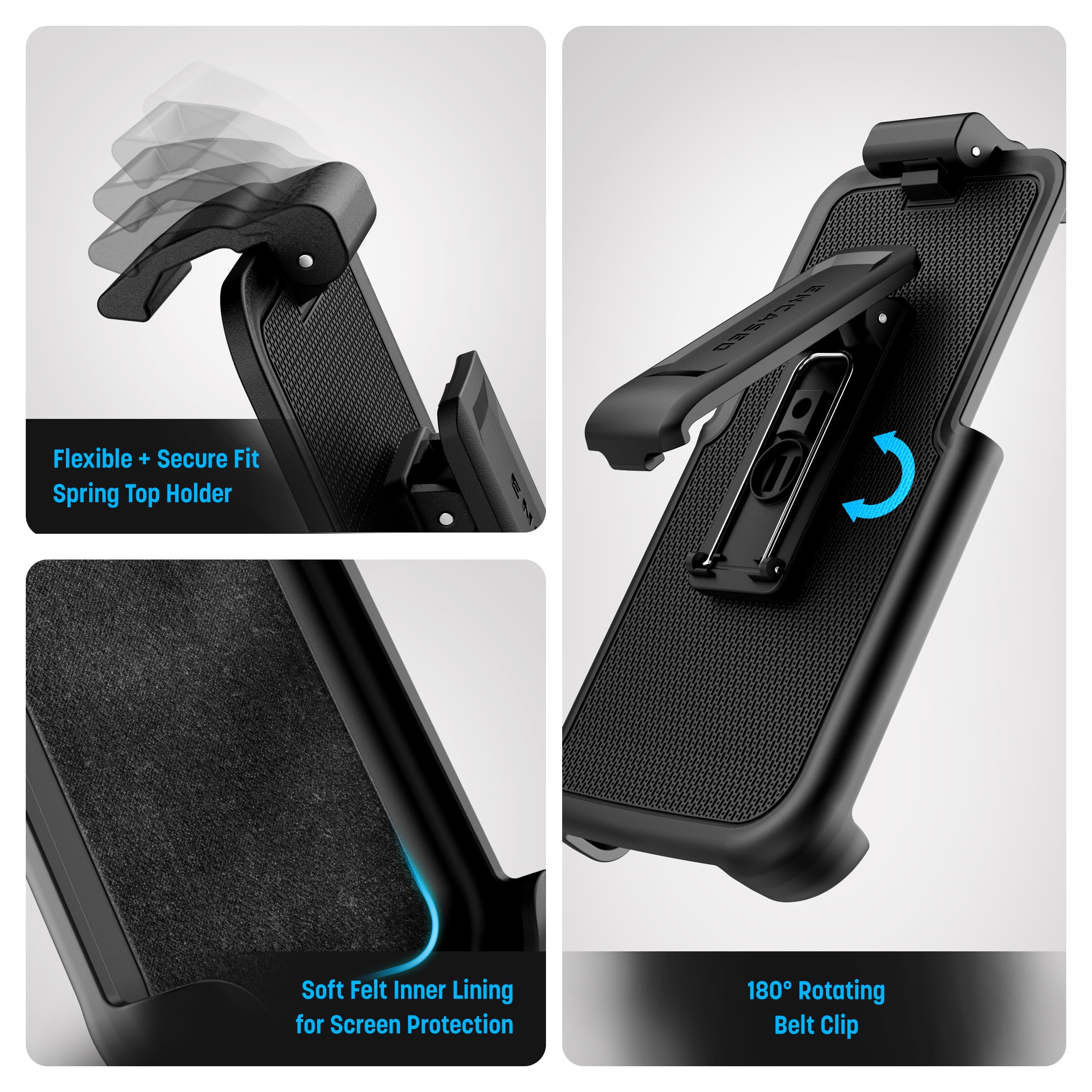 Encased SlimShield - Custodia per Google Pixel Pro XL, con clip per cintura, 17,3 cm